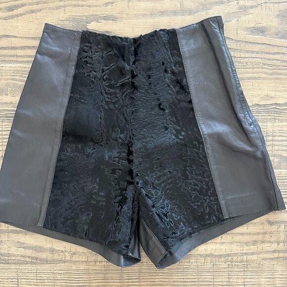 Corsi Leather Shorts